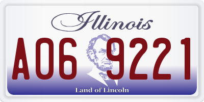 IL license plate A069221