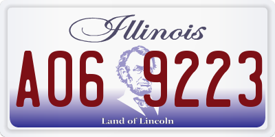 IL license plate A069223