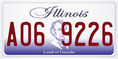IL license plate A069226