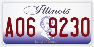 IL license plate A069230