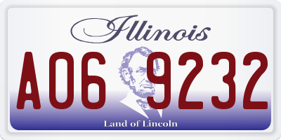 IL license plate A069232