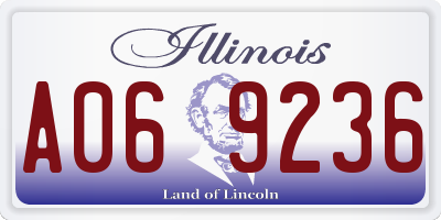 IL license plate A069236