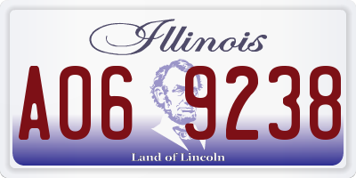 IL license plate A069238