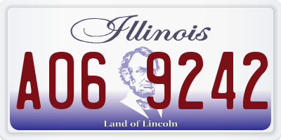 IL license plate A069242