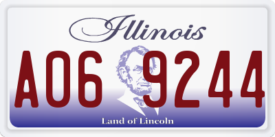 IL license plate A069244