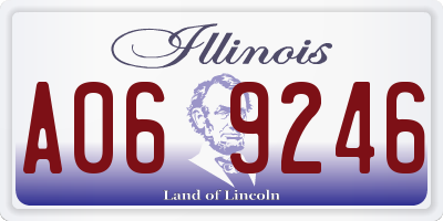 IL license plate A069246