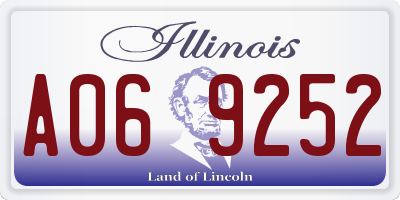 IL license plate A069252