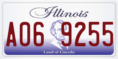 IL license plate A069255