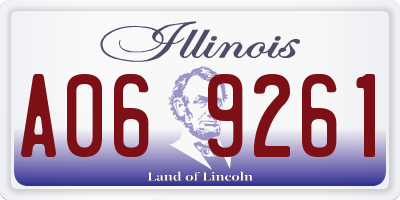 IL license plate A069261
