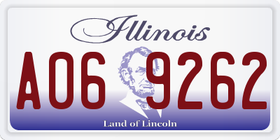 IL license plate A069262