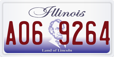 IL license plate A069264
