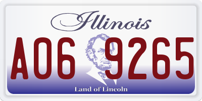 IL license plate A069265