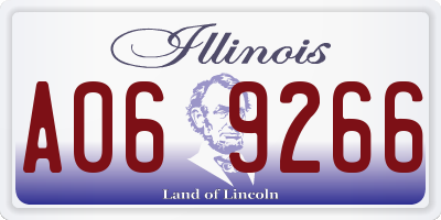 IL license plate A069266