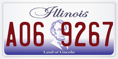 IL license plate A069267