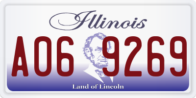 IL license plate A069269