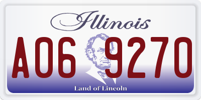 IL license plate A069270