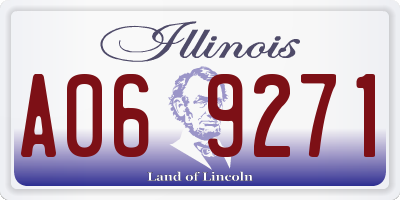 IL license plate A069271
