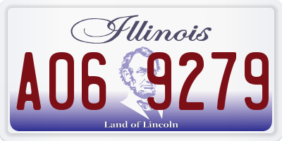 IL license plate A069279