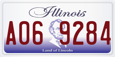 IL license plate A069284