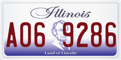 IL license plate A069286