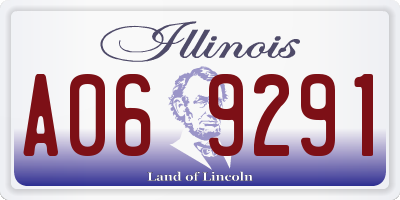 IL license plate A069291