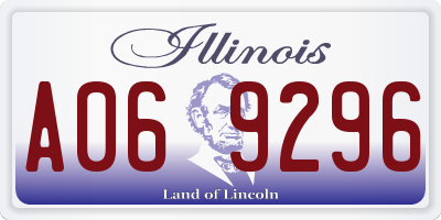IL license plate A069296