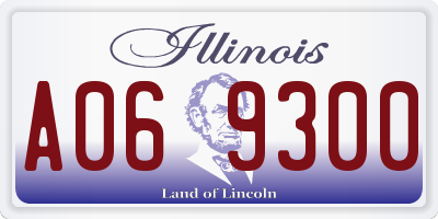 IL license plate A069300