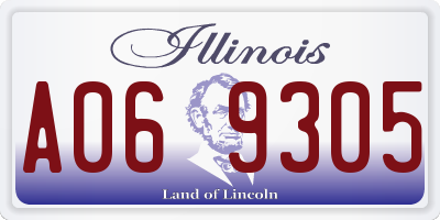 IL license plate A069305