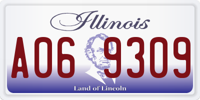 IL license plate A069309