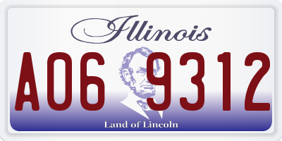 IL license plate A069312
