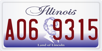 IL license plate A069315