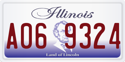 IL license plate A069324