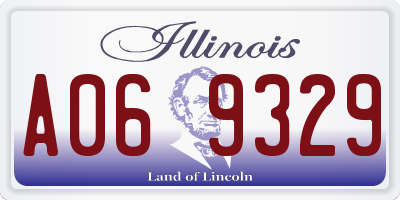 IL license plate A069329