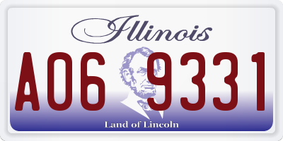 IL license plate A069331
