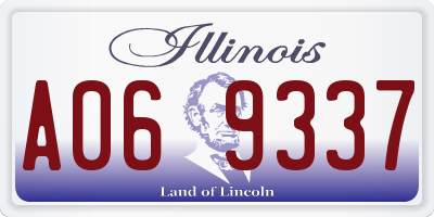 IL license plate A069337