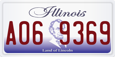 IL license plate A069369