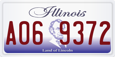 IL license plate A069372