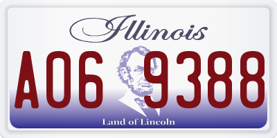 IL license plate A069388