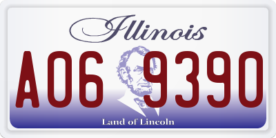 IL license plate A069390