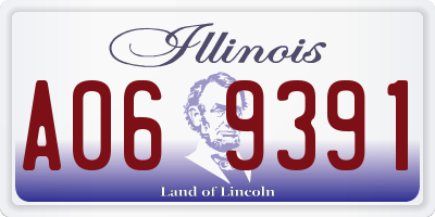 IL license plate A069391