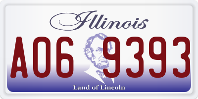 IL license plate A069393