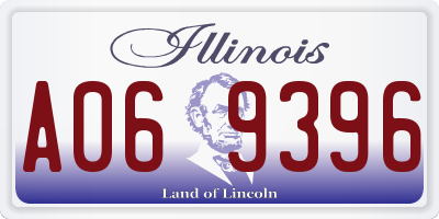 IL license plate A069396