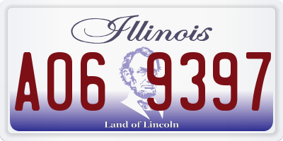 IL license plate A069397