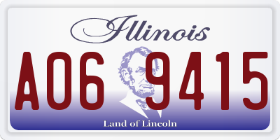 IL license plate A069415