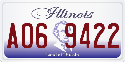 IL license plate A069422