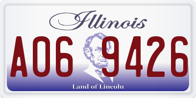 IL license plate A069426