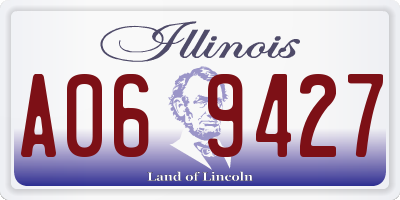 IL license plate A069427