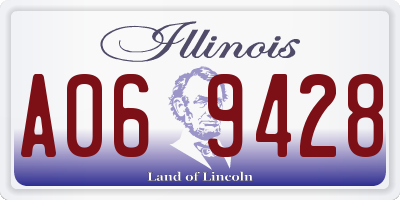 IL license plate A069428
