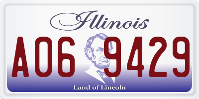 IL license plate A069429