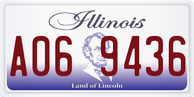 IL license plate A069436